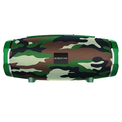 Портативная колонка BOROFONE BR3 Rich, Bluetooth, камуфляж+зеленый