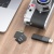 Переходник/Адаптер HOCO HB22 Card reader SD - TF, черный