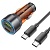 Автомобильное зарядное устройство HOCO NZ12A Action, 1xUSB + 1xUSB-C с Кабелем Type-C - Type-C, 43W, оранжевый