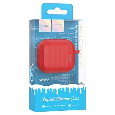 Чехол HOCO WB22 Glory Series для AirPods 3, красный