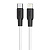 Кабель USB-C HOCO X21 Plus Silicone Type-C - Lightning, 3A, 1 м, черный+белый