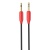 Аудиокабель HOCO UPA11 AUX Jack 3,5 (m) - Jack 3,5 (m), 1 м, черный+красный