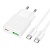 Сетевое зарядное устройство HOCO N73 Speed 1xUSB + 1xUSB-C с Кабелем Type-C - Type-C, 3A, 20W, белый оптом Сетевое зарядное устройство HOCO N73 Speed 1xUSB + 1xUSB-C с Кабелем Type-C - Type-C, 3A, 20W, белый
