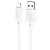 Кабель USB HOCO X88 Gratified USB - Lightning, 2.4А, 1 м, белый