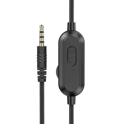 Проводные наушники HOCO W103 Magic, Jack 3.5mm+AUX, 1.2 м, черный