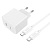 Сетевое зарядное устройство HOCO CS13A Ocean 1xUSB-C с Кабелем Type-C - Type-C, 20W, белый оптом Сетевое зарядное устройство HOCO CS13A Ocean 1xUSB-C с Кабелем Type-C - Type-C, 20W, белый