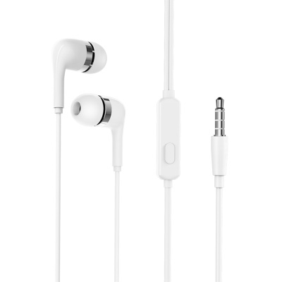 Проводные наушники BOROFONE BM39 Refined, Jack 3.5mm, 1.2 м, белый