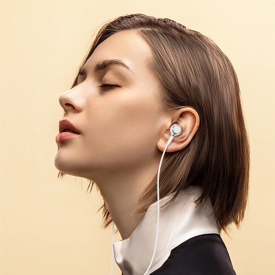 Проводные наушники BOROFONE BM90 Miller, Jack 3.5mm, 1.2 м, белый