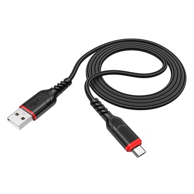 Кабель USB HOCO X59 Victory USB - MicroUSB, 2.4А, 1 м, черный