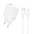 Сетевое зарядное устройство BOROFONE BN28 Fuente 1xUSB-C с Кабелем Type-C - Lightning, 30W, белый