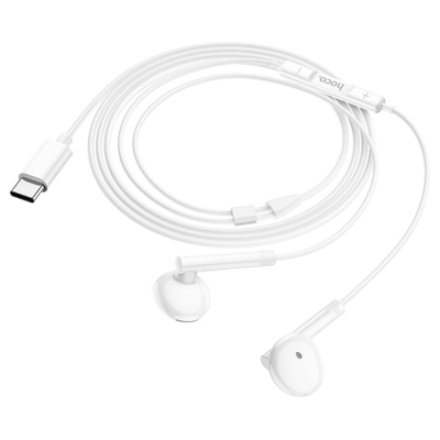 Проводные наушники HOCO M95 Digital, Type-C, 1.2 м, белый