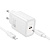 Сетевое зарядное устройство HOCO N62 Gentle 1xUSB-C с Кабелем Type-C - Lightning, 30W, белый оптом Сетевое зарядное устройство HOCO N62 Gentle 1xUSB-C с Кабелем Type-C - Lightning, 30W, белый