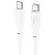 Кабель USB-C HOCO X93 Force Type-C - Type-C, 3A, 60W, 2 м, белый