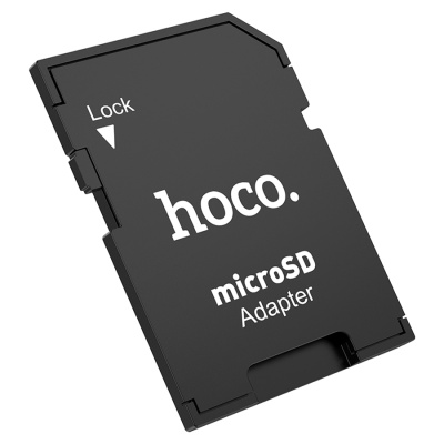 Переходник/Адаптер HOCO HB22 Card reader SD - TF, черный