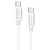 Кабель USB-C HOCO X73 Type-C - Type-C, 60W, 1 м, белый