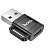 Переходник/Адаптер HOCO UA31D USB (m) - Type-C (f), черный оптом Переходник/Адаптер HOCO UA31D USB (m) - Type-C (f), черный