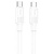 Кабель USB-C HOCO X84 Solid Type-C - Type-C, 3A, 60W, 1 м, белый
