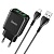 Сетевое зарядное устройство HOCO N6 Charmer 2xUSB с Кабелем USB - Micro, 3A, 18W, черный