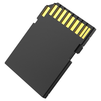 Переходник/Адаптер HOCO HB22 Card reader SD - TF, черный