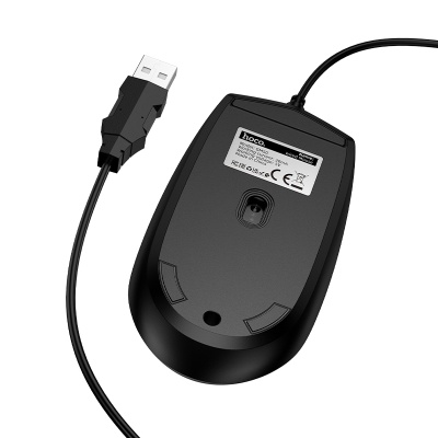 Мышь проводная HOCO GM50 League, USB, черный