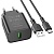 Сетевое зарядное устройство BOROFONE BA72A Spring 1xUSB с Кабелем USB - Type-C, 18W, черный