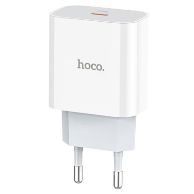 Сетевое зарядное устройство HOCO C76A Plus Speed 1xUSB-C, 3A, 20W, белый