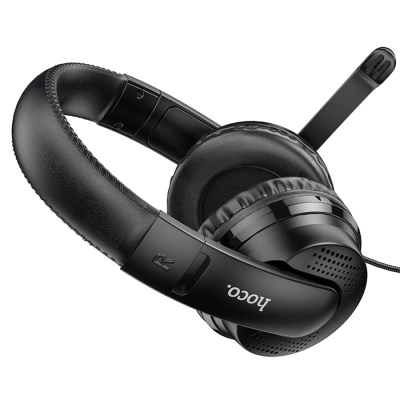 Проводные наушники HOCO W103 Magic, Jack 3.5mm+AUX, 1.2 м, черный