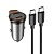 Автомобильное зарядное устройство HOCO NZ16B Rigorous, 2xUSB-C с Кабелем Type-C - Type-C, 45W, серый металлик оптом Автомобильное зарядное устройство HOCO NZ16B Rigorous, 2xUSB-C с Кабелем Type-C - Type-C, 45W, серый металлик