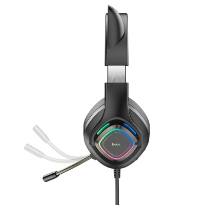 Проводные наушники HOCO W107 Cute cat, USB+Jack 3.5mm, 2 м, elf cat