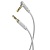 Аудиокабель BOROFONE BL5 AUX с микрофоном Jack 3,5 (m) - Jack 3,5 (m), 1 м, серый