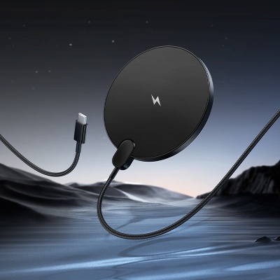 Беспроводное зарядное устройство HOCO CW62 Peak с Кабелем Type-C, 5W/7.5W/10W/15W, черный