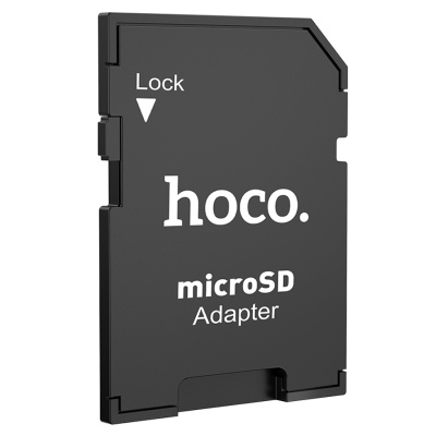 Переходник/Адаптер HOCO HB22 Card reader SD - TF, черный